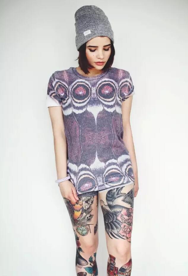 精致美女的纹身图案