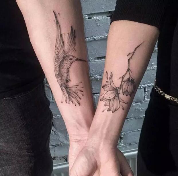 多款小情侣之间的小清新的纹身