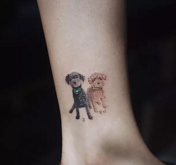 狗狗纹身 哪一款设计是你喜爱的