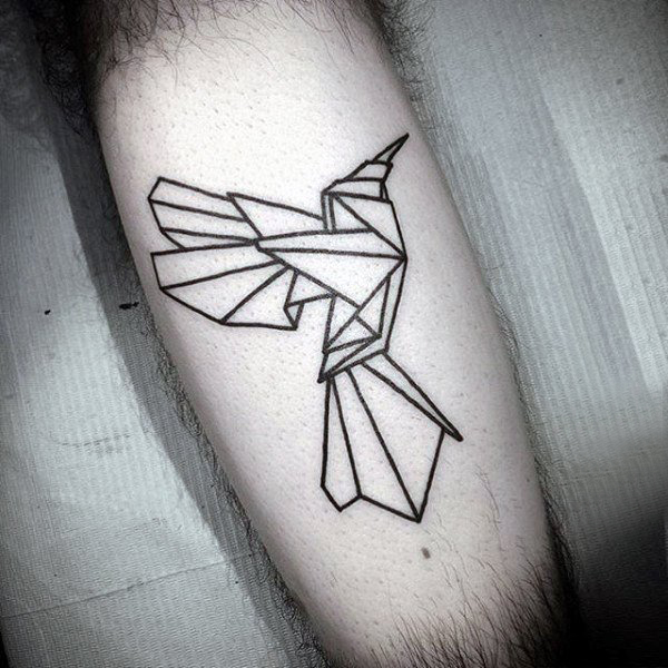 几何 纹身图案   折纸风格的几何纹身图案