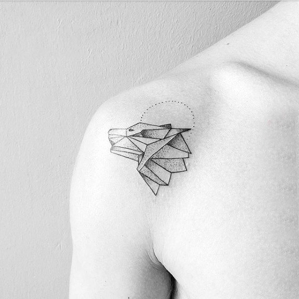 几何 纹身图案   折纸风格的几何纹身图案