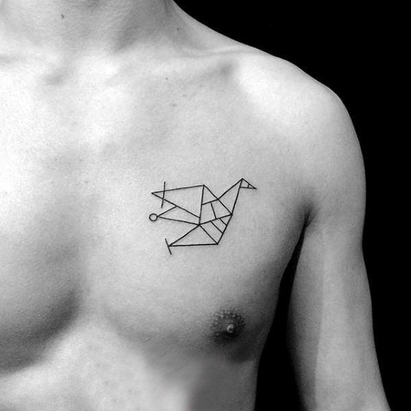 几何 纹身图案   折纸风格的几何纹身图案