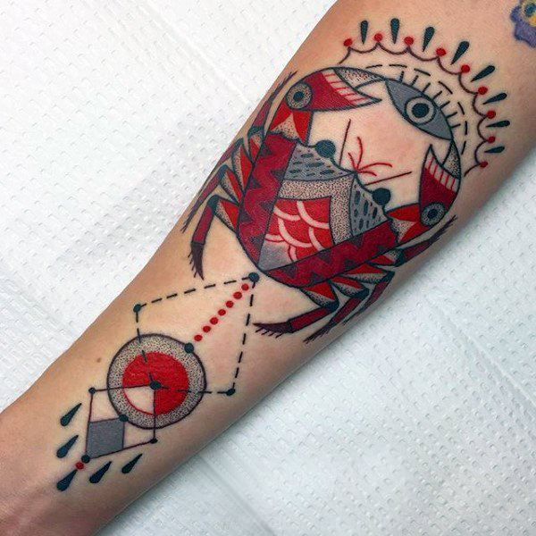 螃蟹纹身图案   个性十足的螃蟹纹身图案