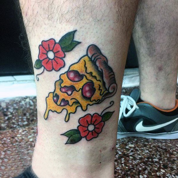 披萨纹身图案  十分美味可口的披萨纹身图案