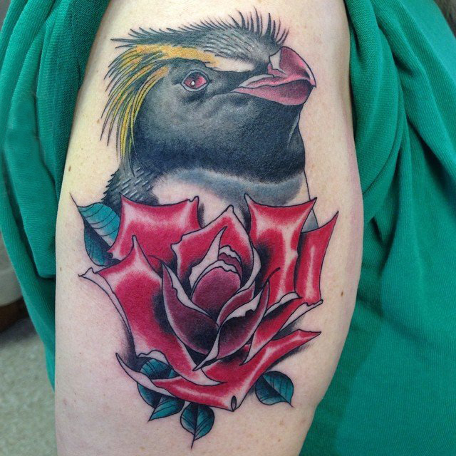 企鹅纹身图  十分可爱的企鹅纹身图案