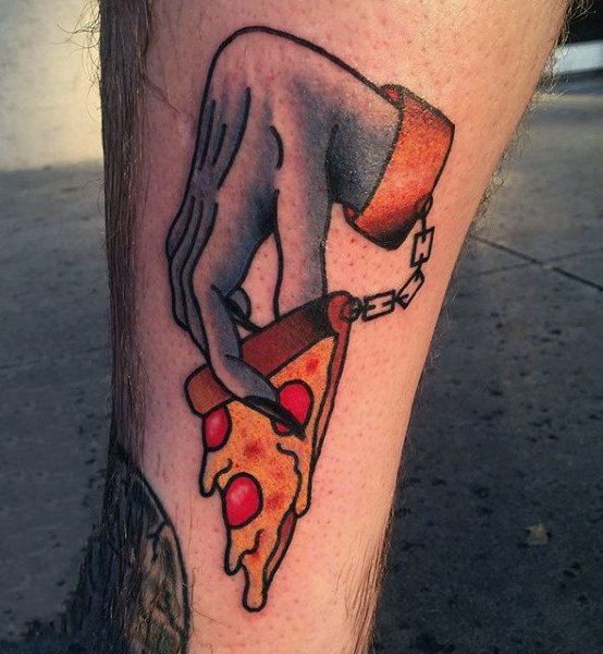 各式各样的食物纹身图案