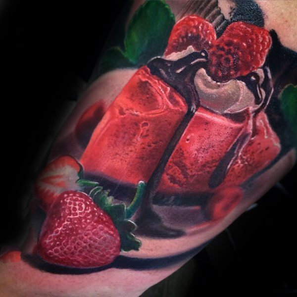 各式各样的食物纹身图案