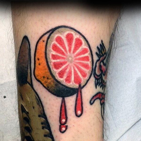 各式各样的食物纹身图案