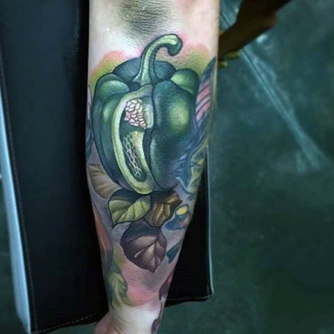 各式各样的食物纹身图案