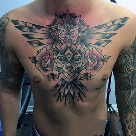 玫瑰花纹身图案  光彩耀人的玫瑰花纹身图案