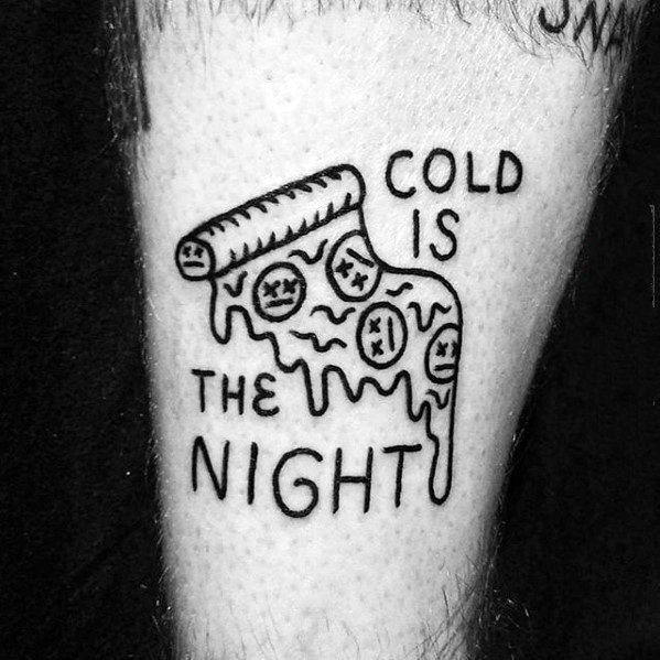 披萨纹身图案   美味可口的食物纹身图案