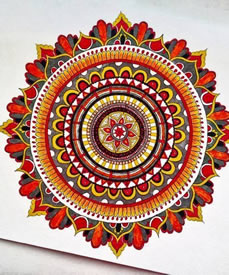 梵花色彩纹身手稿