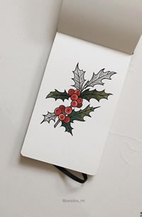 色彩果果纹身手稿