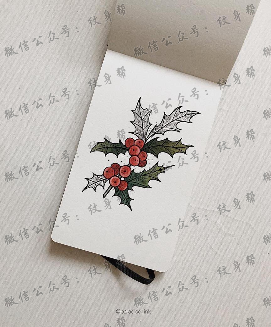 色彩果果纹身手稿