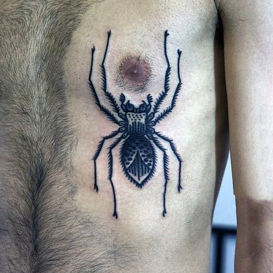 蜘蛛纹身   时尚而又个性的蜘蛛纹身图案