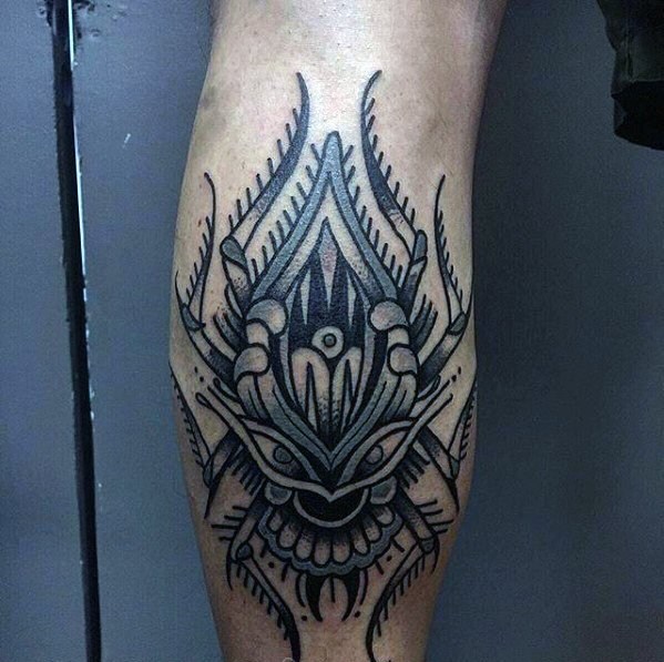 蜘蛛纹身   时尚而又个性的蜘蛛纹身图案