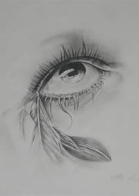 个性眼睛纹身图案手稿大全