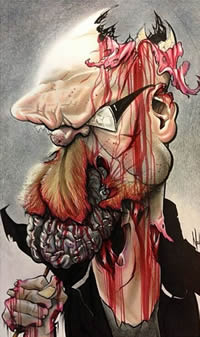 恶心另类的魔鬼纹身手稿