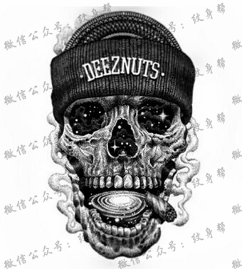 另类的骷髅头纹身素材