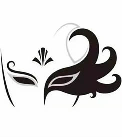 简单好看的人脸面具图腾纹身素材