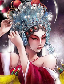 纸醉金迷闹剧戏子纹身手稿