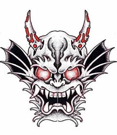 线条感般若半甲纹身手稿