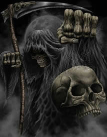 死神骷髅来袭 纹身手稿图案缩略频道推荐图