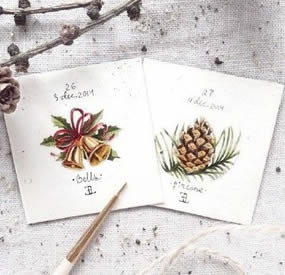 清新文艺派 精美小纹身铃铛菠萝素材