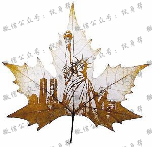 叶子纹身雕刻 风景如画