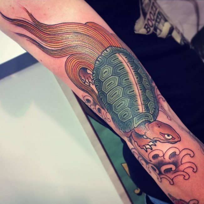 乌龟纹身图案   创意百变的乌龟纹身图案