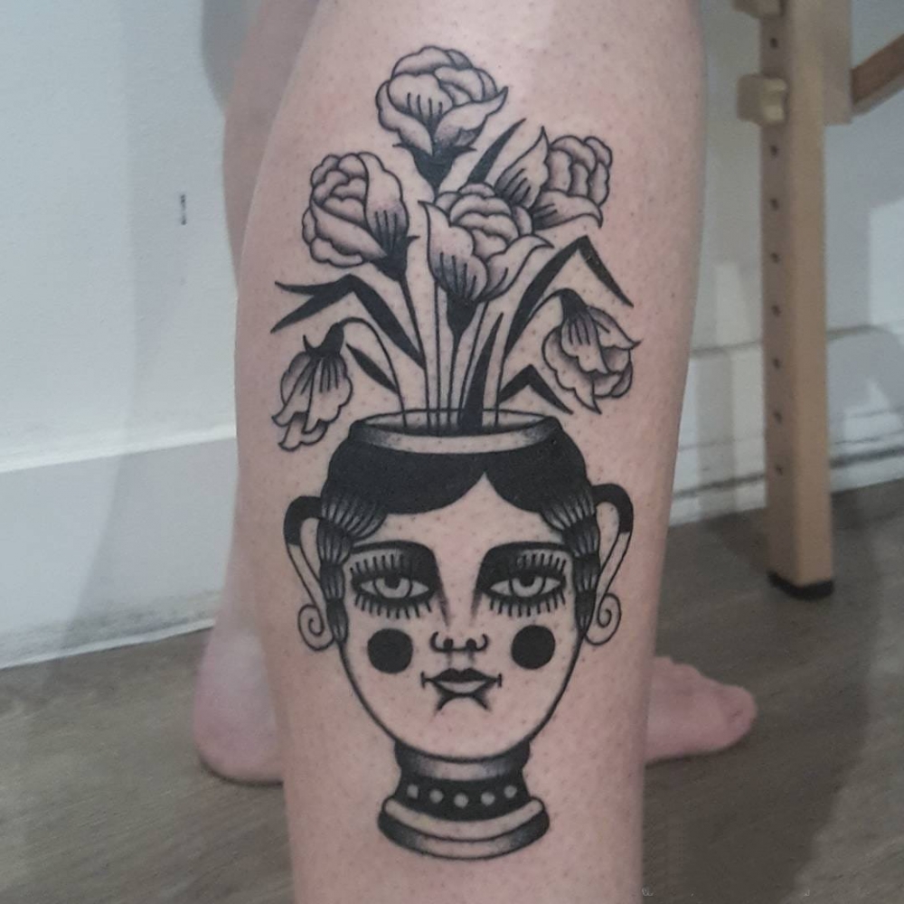 植物纹身  唯美绽放的植物纹身图案