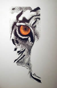 洞察心灵 眼睛纹身素材