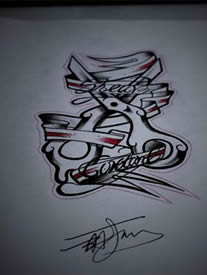 精美剪刀纹身作品