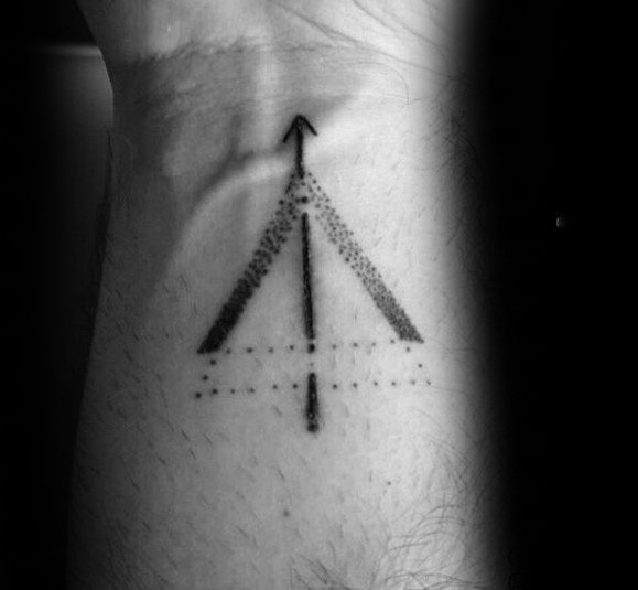 几何 纹身图案   线条创意交汇的几何纹身图案