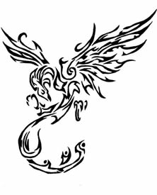 信仰图腾凤凰纹身素材