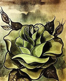 炫丽玫瑰手稿素材