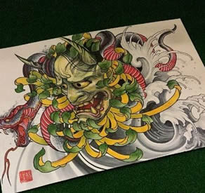 般若嘎啦纹身素材