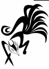 神兽图腾纹身手稿