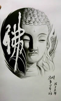 如来佛祖纹身素材