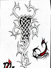 图腾蝎子纹身手稿