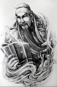 关羽纹身手稿大全