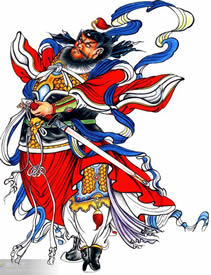 钟馗伏纹身素材