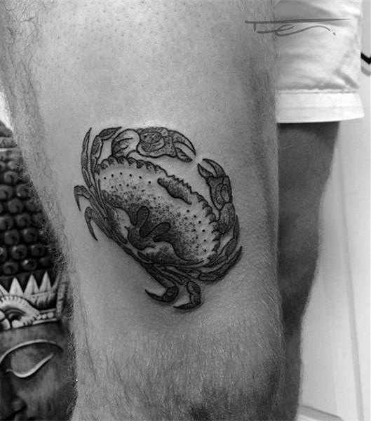 螃蟹纹身图案   炫酷的螃蟹纹身图案