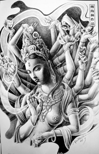 千手观音纹身手稿