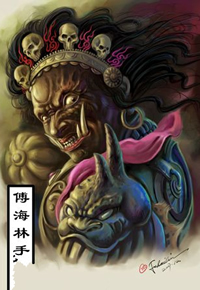 超经典的大黑天菩萨纹身手稿