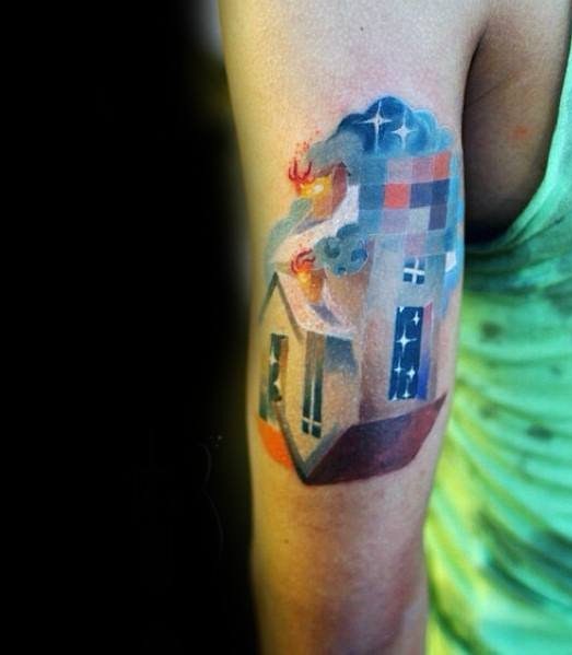 像素风格纹身    别具特色的像素风格纹身图案