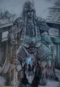 满背赵云赵子龙纹身手稿缩略频道推荐图