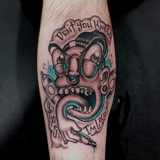 纹身 涂鸦    随性而又别具特色的涂鸦纹身图案