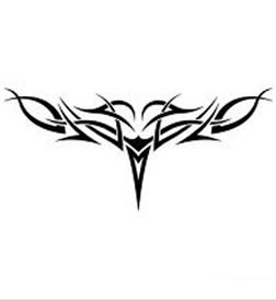 一款图腾腰花纹身手稿