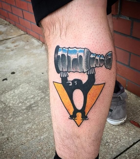 小动物纹身  调皮可爱的企鹅纹身图案